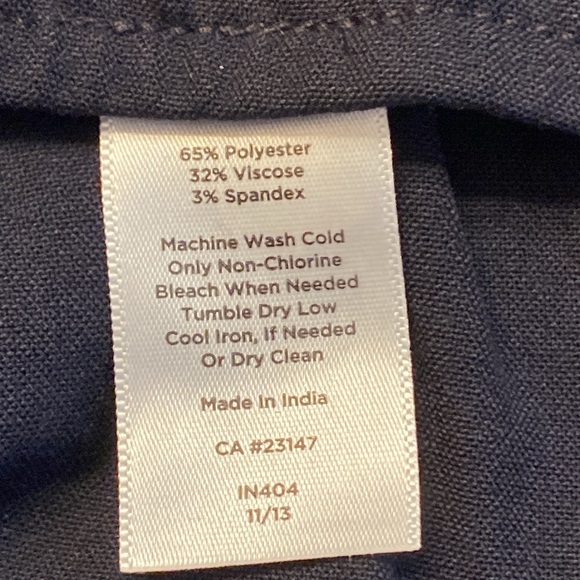 NEW! Talbots women’s dress pants, Size 18W, Style “Lindsey” Color:Navy - Picture 10 of 12